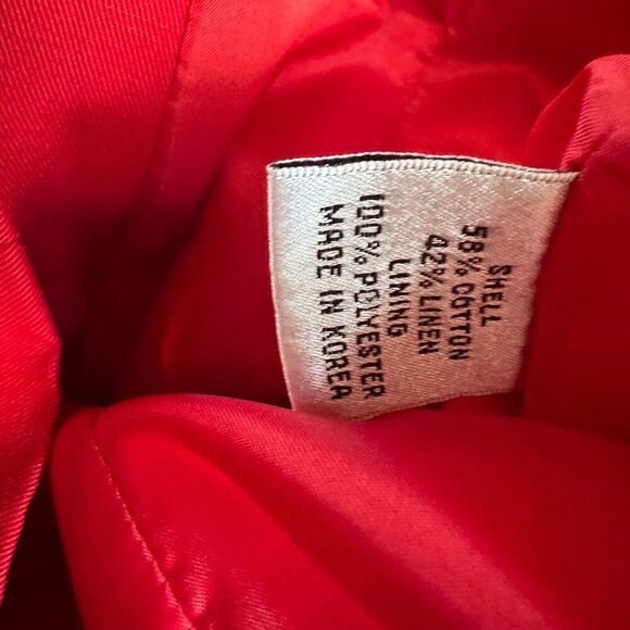 Talbots red button up blazer- size 6 - Picture 5 of 7